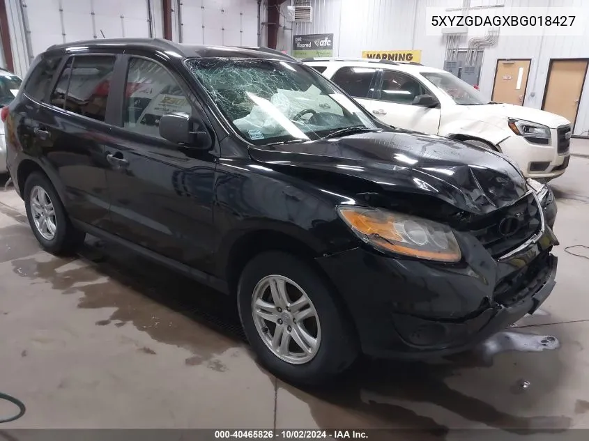 2011 Hyundai Santa Fe Gls V6 VIN: 5XYZGDAGXBG018427 Lot: 40465826