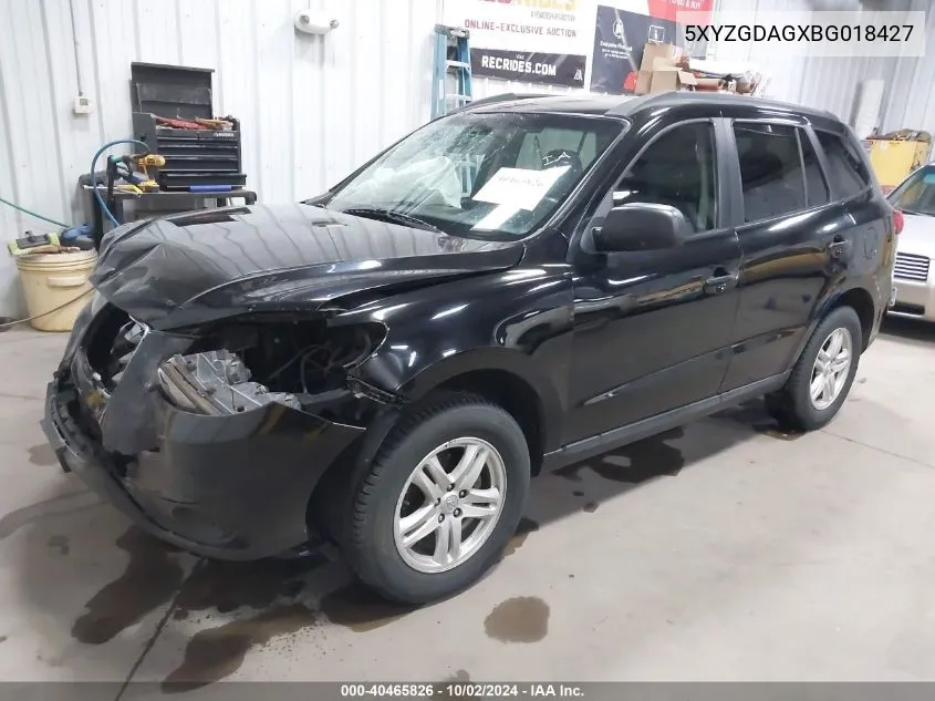 5XYZGDAGXBG018427 2011 Hyundai Santa Fe Gls V6