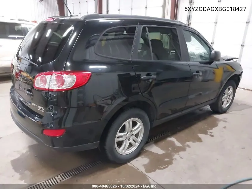 5XYZGDAGXBG018427 2011 Hyundai Santa Fe Gls V6