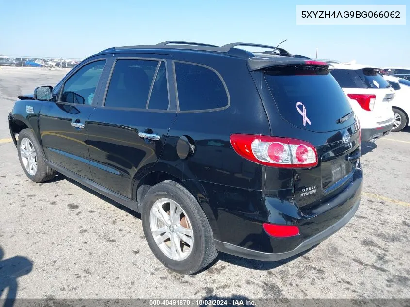 2011 Hyundai Santa Fe Se VIN: 5XYZH4AG9BG066062 Lot: 40491870