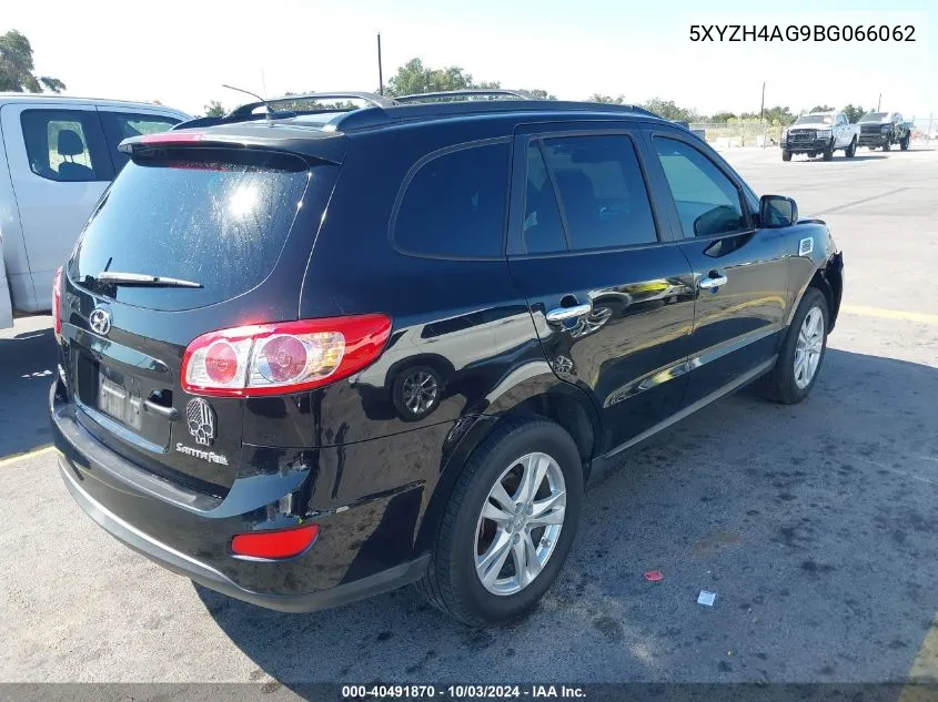 2011 Hyundai Santa Fe Se VIN: 5XYZH4AG9BG066062 Lot: 40491870