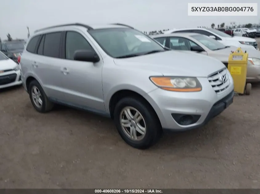 2011 Hyundai Santa Fe Gls VIN: 5XYZG3AB0BG004776 Lot: 40608206