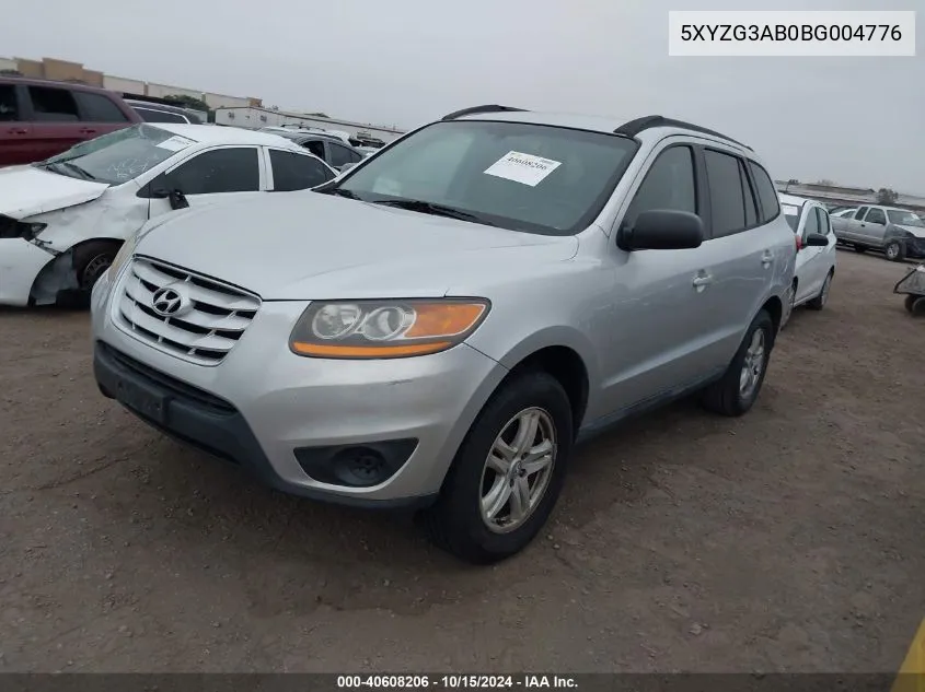 2011 Hyundai Santa Fe Gls VIN: 5XYZG3AB0BG004776 Lot: 40608206