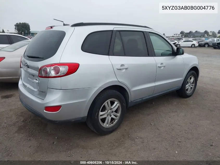 2011 Hyundai Santa Fe Gls VIN: 5XYZG3AB0BG004776 Lot: 40608206