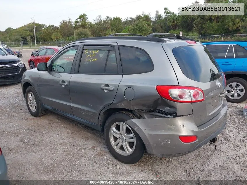 5XYZGDAB8BG013621 2011 Hyundai Santa Fe Gls