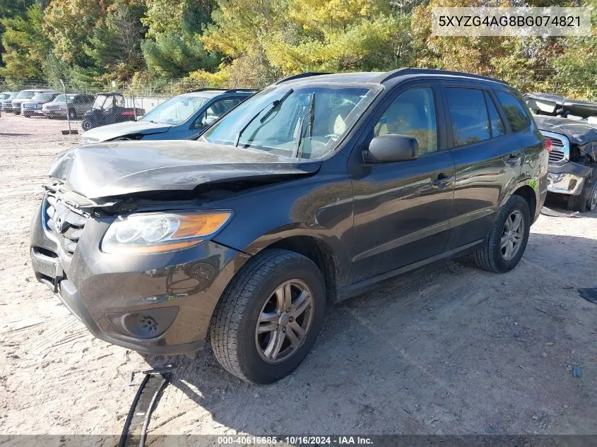 5XYZG4AG8BG074821 2011 Hyundai Santa Fe Gls V6