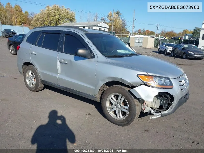 2011 Hyundai Santa Fe Gls VIN: 5XYZGDAB0BG073960 Lot: 40625380