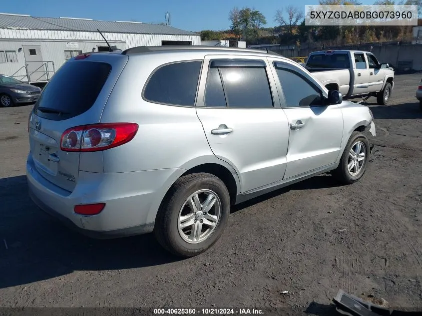 5XYZGDAB0BG073960 2011 Hyundai Santa Fe Gls