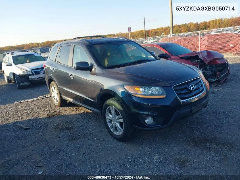 2011 Hyundai Santa Fe Limited VIN: 5XYZKDAGXBG050714 Lot: 40638473