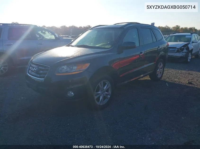 5XYZKDAGXBG050714 2011 Hyundai Santa Fe Limited