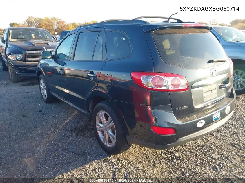 5XYZKDAGXBG050714 2011 Hyundai Santa Fe Limited