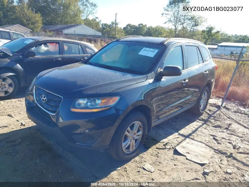 2011 Hyundai Santa Fe Gls V6 VIN: 5XYZGDAG1BG023077 Lot: 40643500