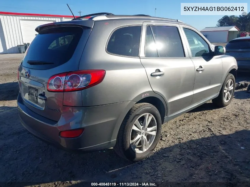 5XYZH4AG1BG062412 2011 Hyundai Santa Fe Se