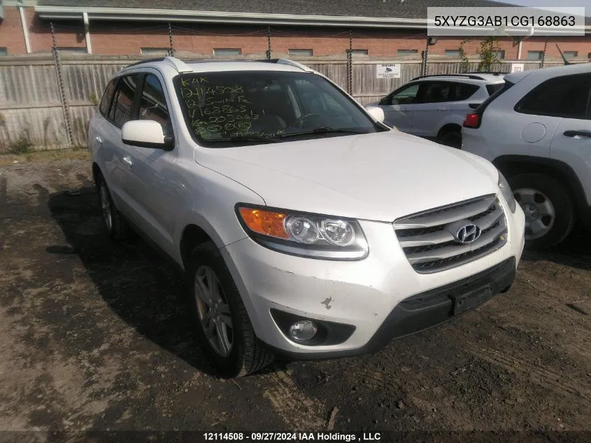 5XYZG3AB1CG168863 2012 Hyundai Santa Fe Gls