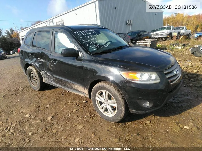 2012 Hyundai Santa Fe Gls VIN: 5XYZG3AB1CG131506 Lot: 12124003