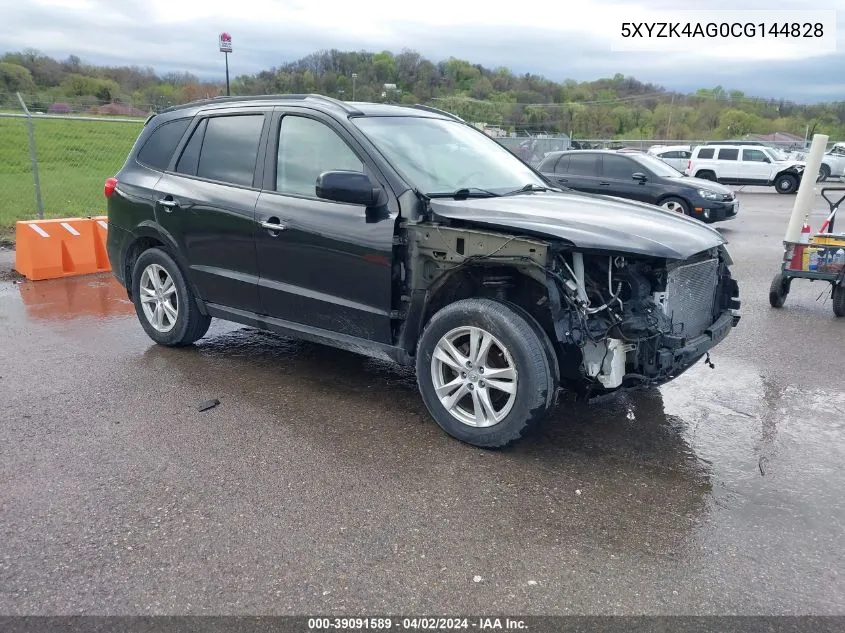 5XYZK4AG0CG144828 2012 Hyundai Santa Fe Limited V6