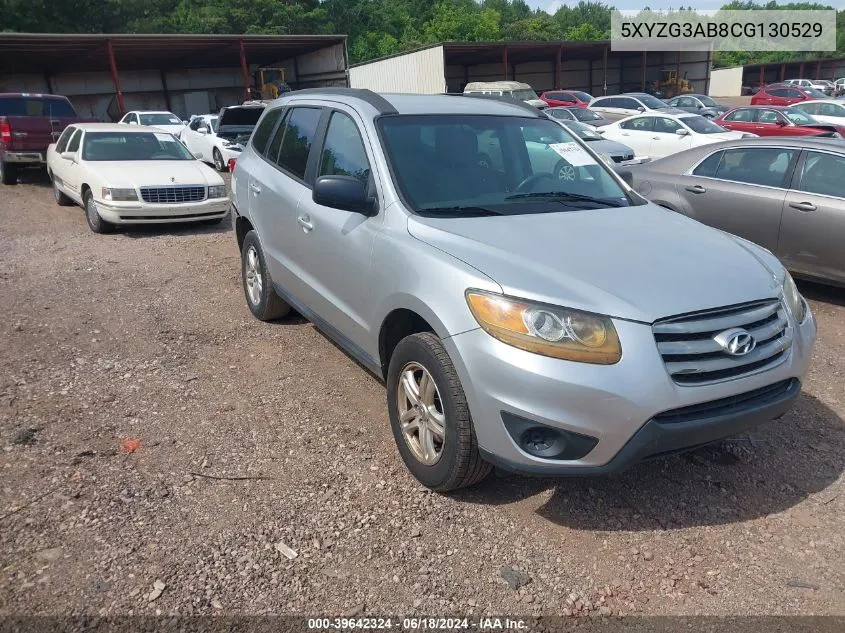 2012 Hyundai Santa Fe Gls VIN: 5XYZG3AB8CG130529 Lot: 39642324