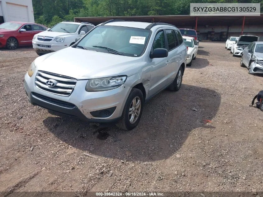 2012 Hyundai Santa Fe Gls VIN: 5XYZG3AB8CG130529 Lot: 39642324