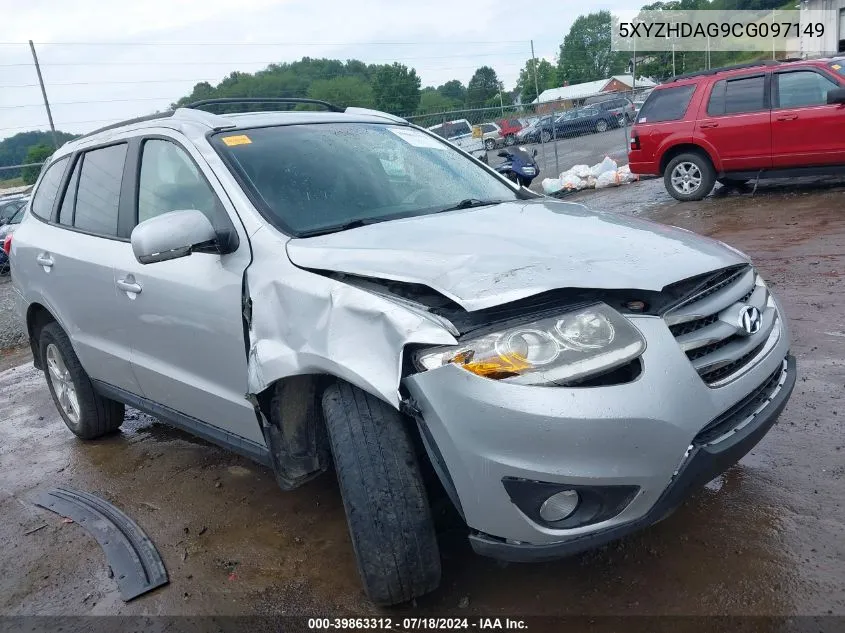 5XYZHDAG9CG097149 2012 Hyundai Santa Fe Se