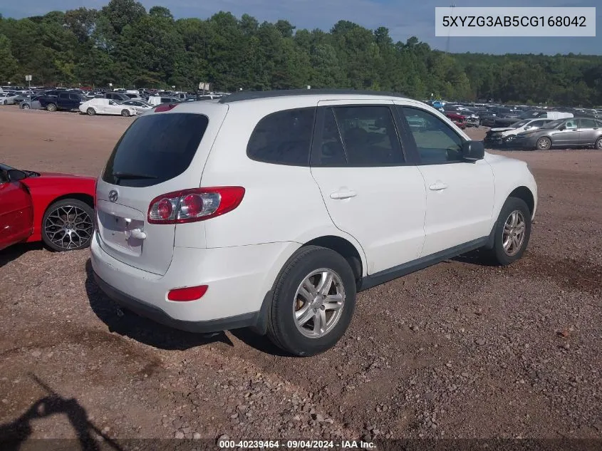 2012 Hyundai Santa Fe Gls VIN: 5XYZG3AB5CG168042 Lot: 40239464