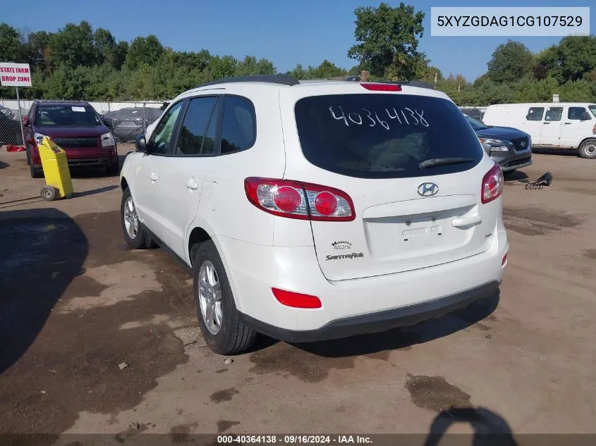 5XYZGDAG1CG107529 2012 Hyundai Santa Fe Gls V6