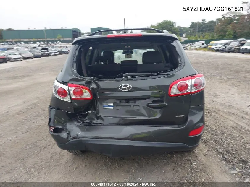 5XYZHDAG7CG161821 2012 Hyundai Santa Fe Se