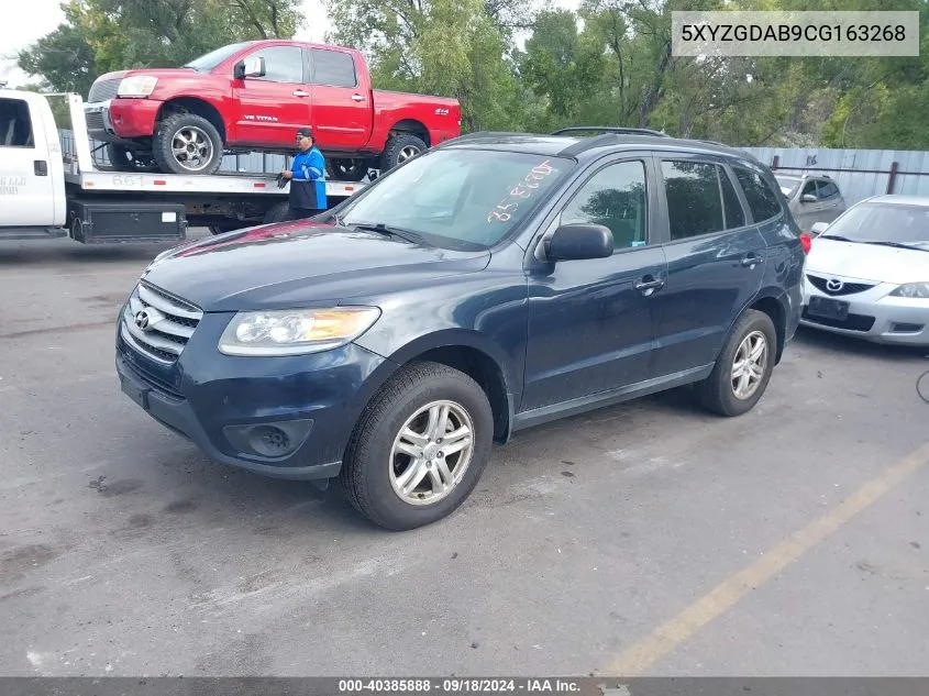 2012 Hyundai Santa Fe Gls VIN: 5XYZGDAB9CG163268 Lot: 40385888