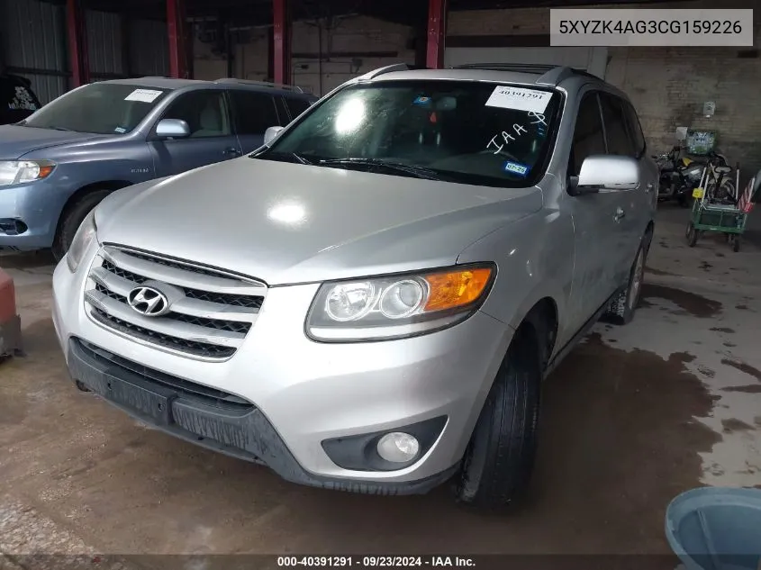 5XYZK4AG3CG159226 2012 Hyundai Santa Fe Limited V6