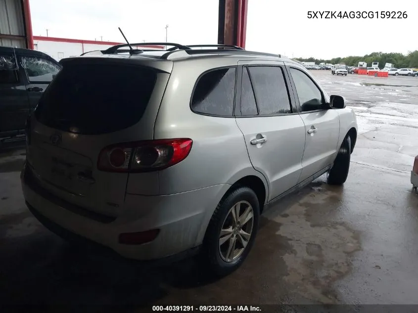 5XYZK4AG3CG159226 2012 Hyundai Santa Fe Limited V6