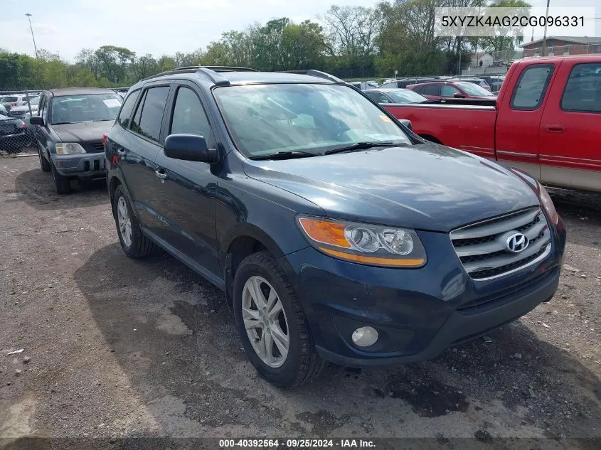 5XYZK4AG2CG096331 2012 Hyundai Santa Fe Limited V6