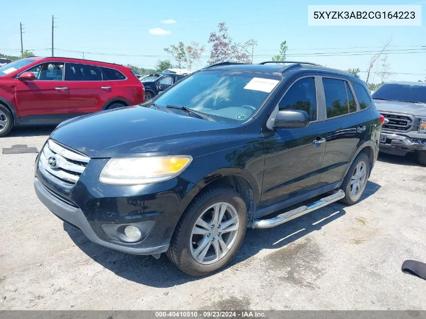 2012 Hyundai Santa Fe Limited VIN: 5XYZK3AB2CG164223 Lot: 40410510