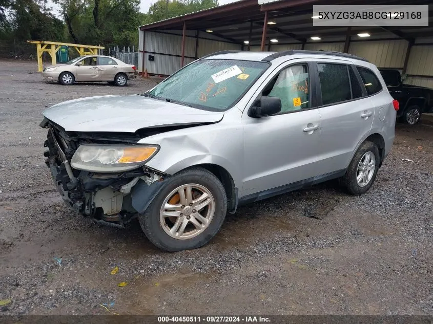 2012 Hyundai Santa Fe Gls VIN: 5XYZG3AB8CG129168 Lot: 40450511