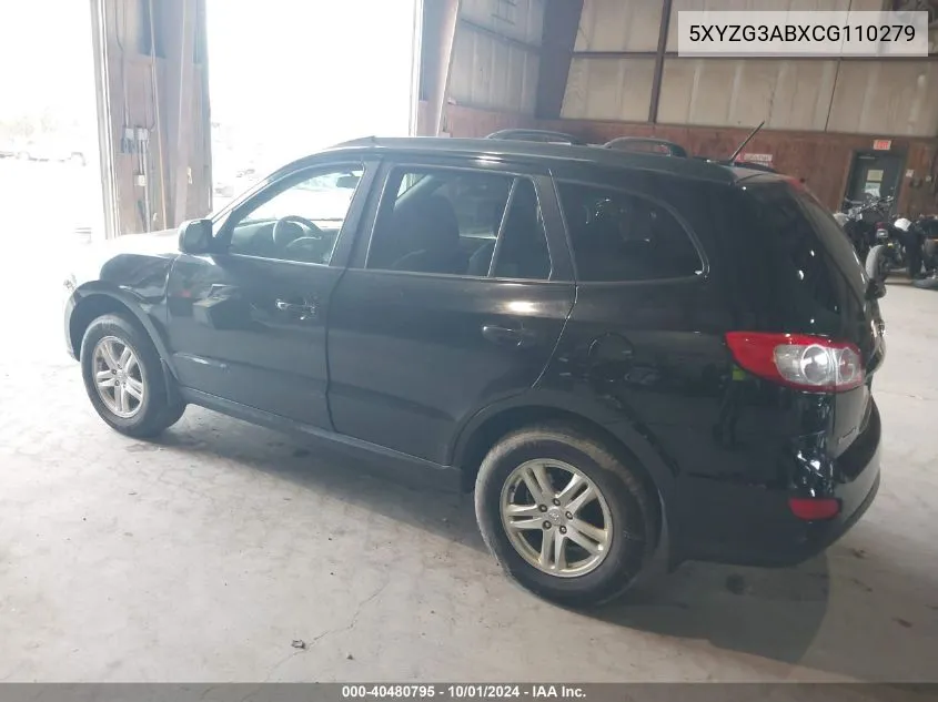 5XYZG3ABXCG110279 2012 Hyundai Santa Fe Gls