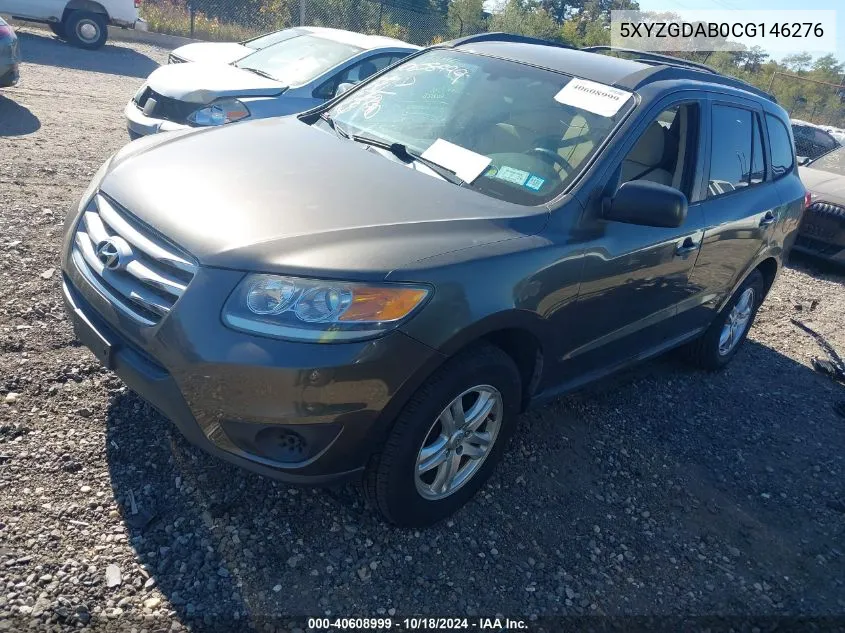 5XYZGDAB0CG146276 2012 Hyundai Santa Fe Gls