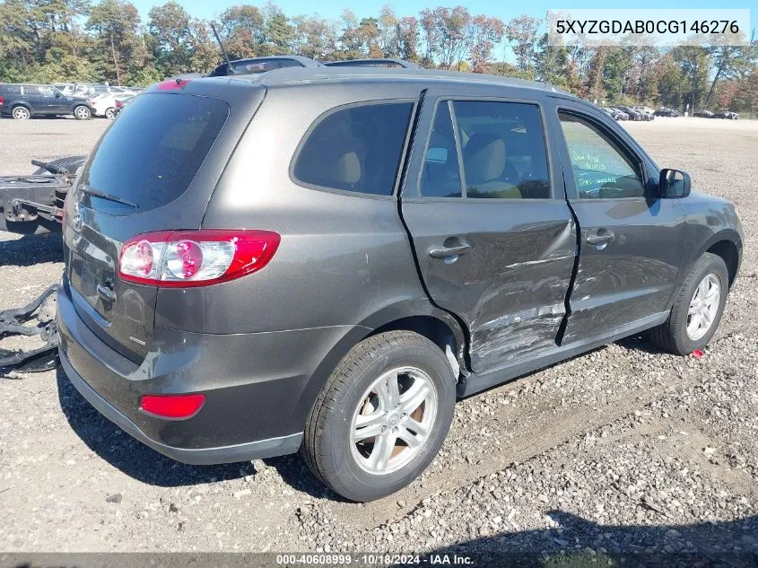 5XYZGDAB0CG146276 2012 Hyundai Santa Fe Gls