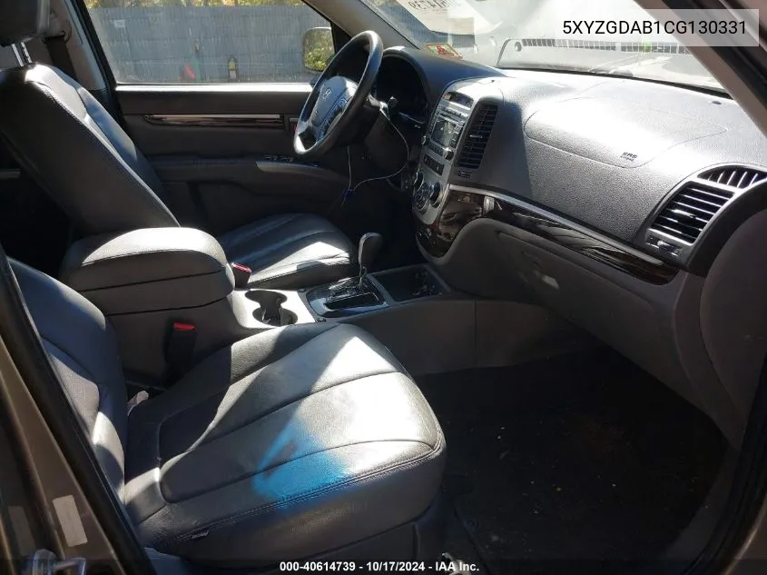 5XYZGDAB1CG130331 2012 Hyundai Santa Fe Gls