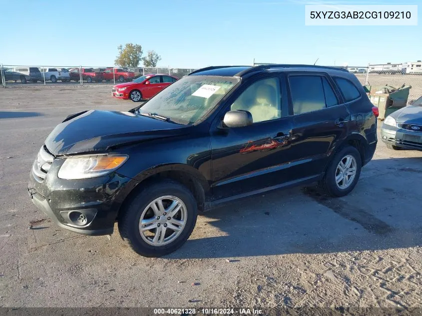 2012 Hyundai Santa Fe Gls VIN: 5XYZG3AB2CG109210 Lot: 40621328