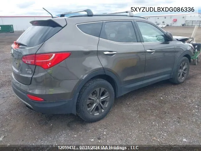 2013 Hyundai Santa Fe Sport VIN: 5XYZUDLBXDG086336 Lot: 12059437