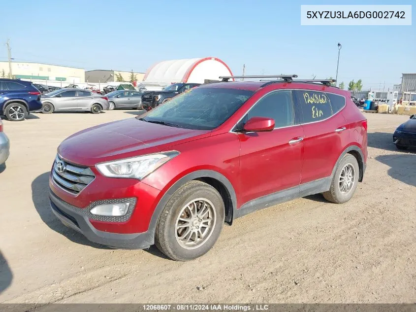 5XYZU3LA6DG002742 2013 Hyundai Santa Fe Sport