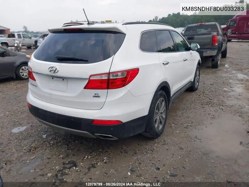 2013 Hyundai Santa Fe Xl Premium VIN: KM8SNDHF8DU033283 Lot: 12079799