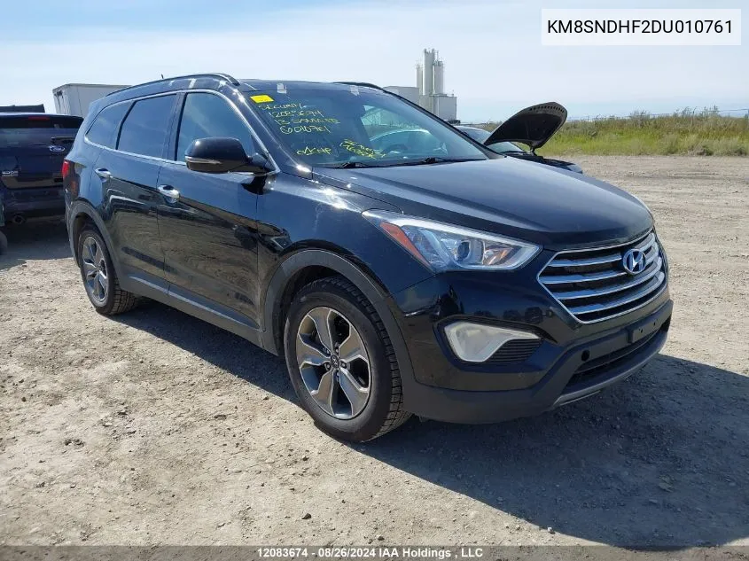 2013 Hyundai Santa Fe Gls VIN: KM8SNDHF2DU010761 Lot: 12083674