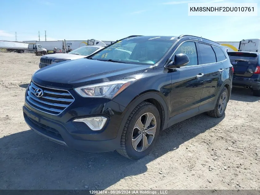 2013 Hyundai Santa Fe Gls VIN: KM8SNDHF2DU010761 Lot: 12083674