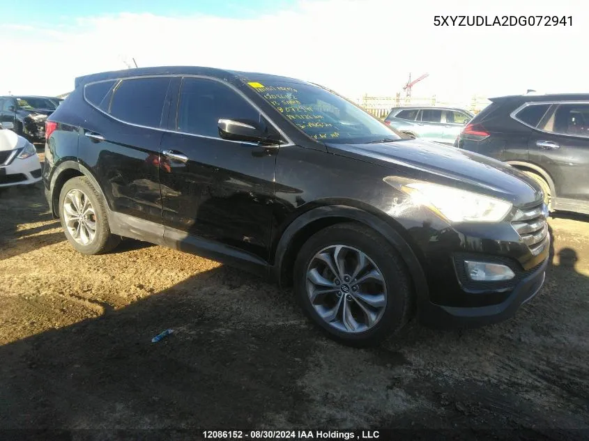 2013 Hyundai Santa Fe Sport VIN: 5XYZUDLA2DG072941 Lot: 12086152