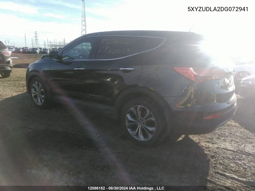 2013 Hyundai Santa Fe Sport VIN: 5XYZUDLA2DG072941 Lot: 12086152