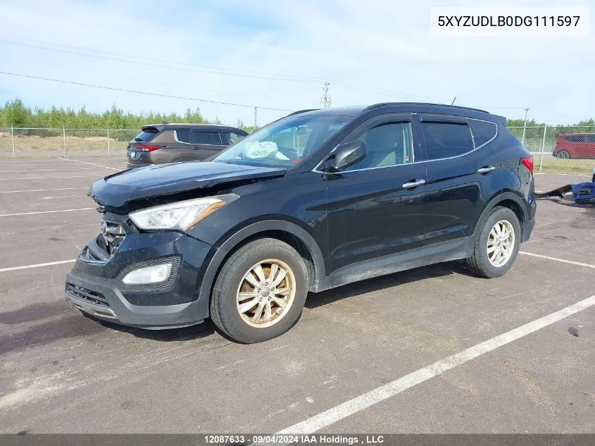 2013 Hyundai Santa Fe Sport VIN: 5XYZUDLB0DG111597 Lot: 12087633