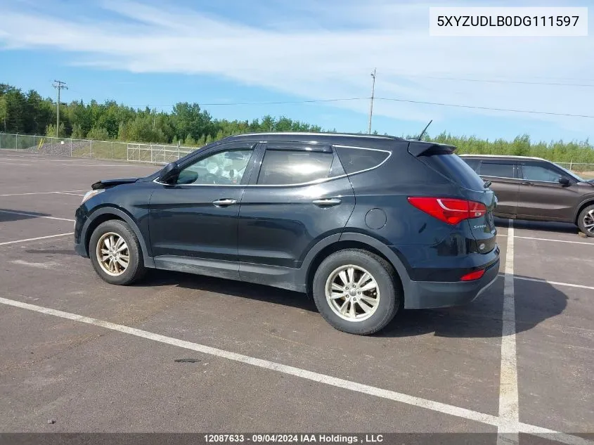 2013 Hyundai Santa Fe Sport VIN: 5XYZUDLB0DG111597 Lot: 12087633