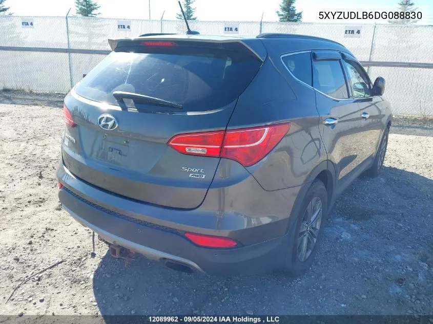 2013 Hyundai Santa Fe Sport VIN: 5XYZUDLB6DG088830 Lot: 12089962