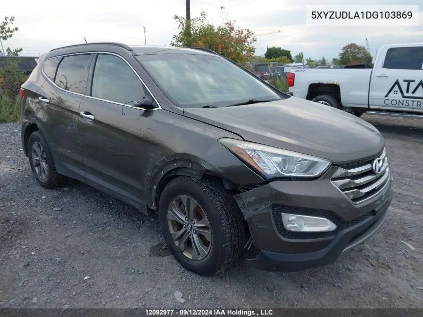 2013 Hyundai Santa Fe Sport 2.0T Premium VIN: 5XYZUDLA1DG103869 Lot: 12092977