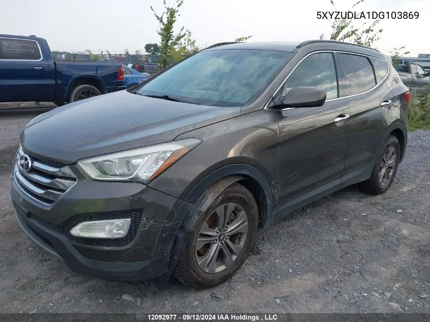 2013 Hyundai Santa Fe Sport 2.0T Premium VIN: 5XYZUDLA1DG103869 Lot: 12092977