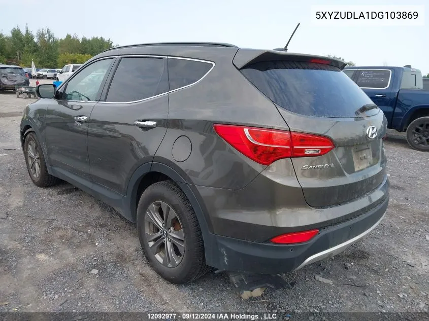 2013 Hyundai Santa Fe Sport 2.0T Premium VIN: 5XYZUDLA1DG103869 Lot: 12092977